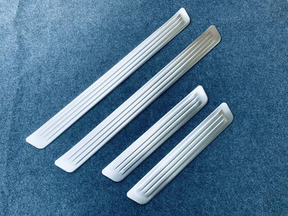 Steel Outer Door Sill Scuff Plate Cover Trim for 2023-2024 Toyota Prius 4 x pcs