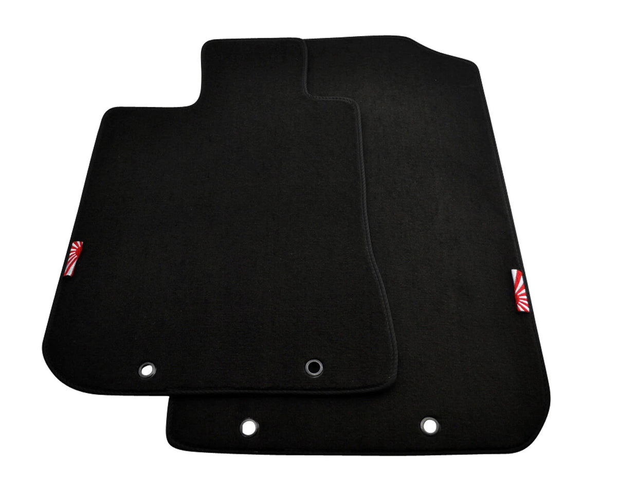 Floor Mats for Acura RSX 2002-2006 Black Tailored Carpets with Emblem