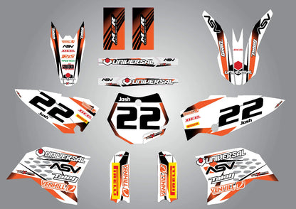 KTM 65 Custom Graphics Storm Style Full Sticker Kit (2009-2015)
