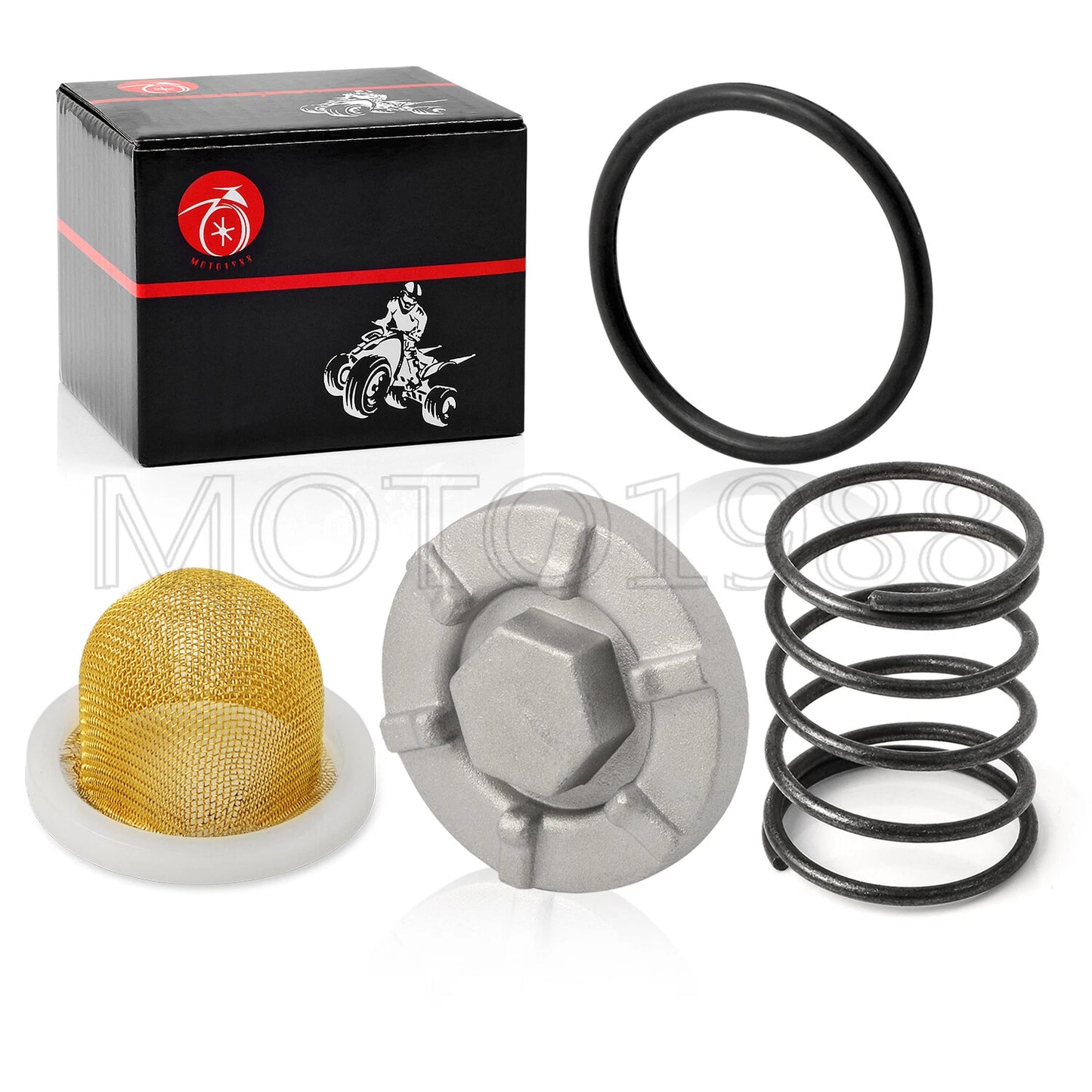 Oil Drain Plug & STRAINER Spring O-Ring for YAMAHA Kodiak 400/450 (2000–2006)