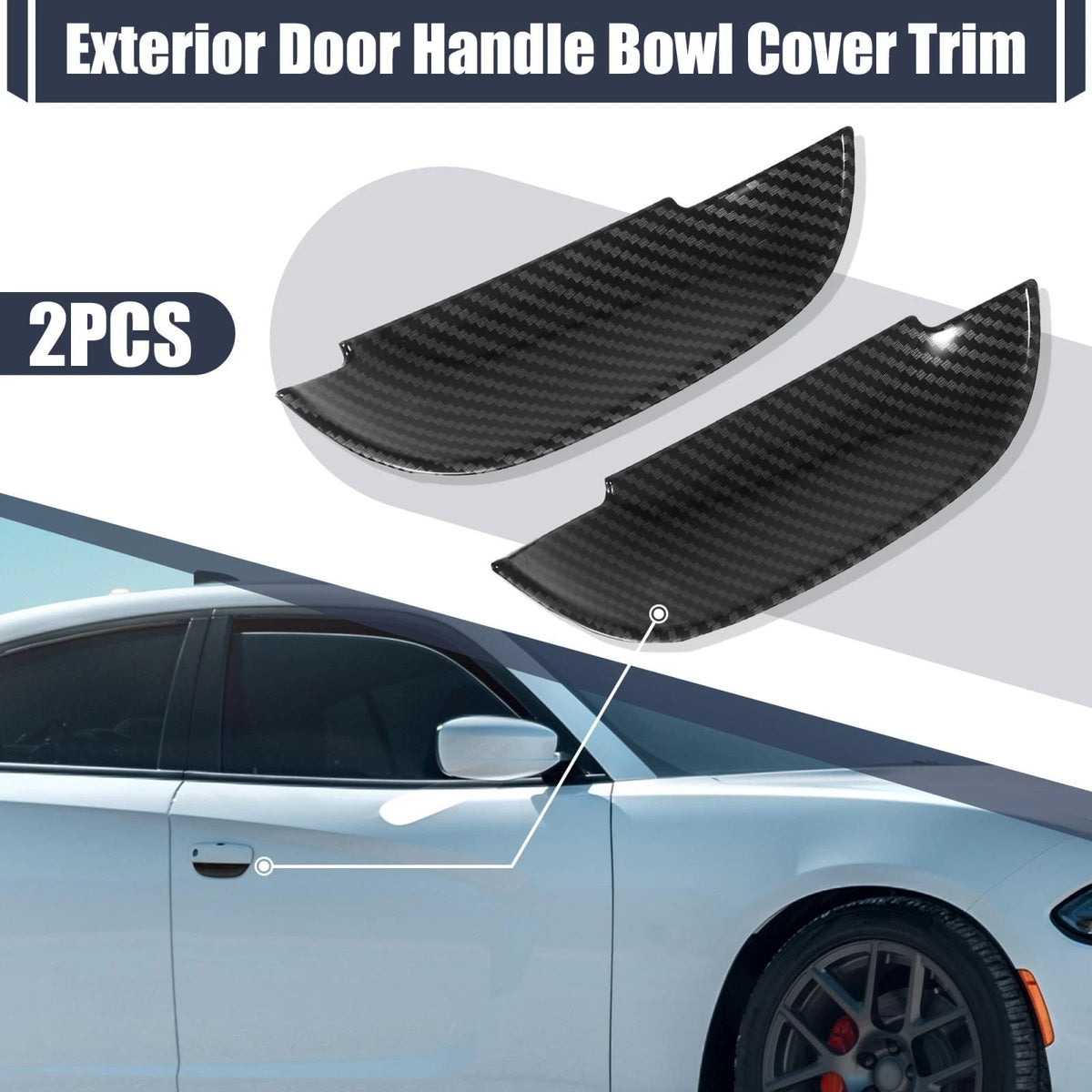 Door Handle Bowl Cover Trim for Dodge Charger (2011-2020)