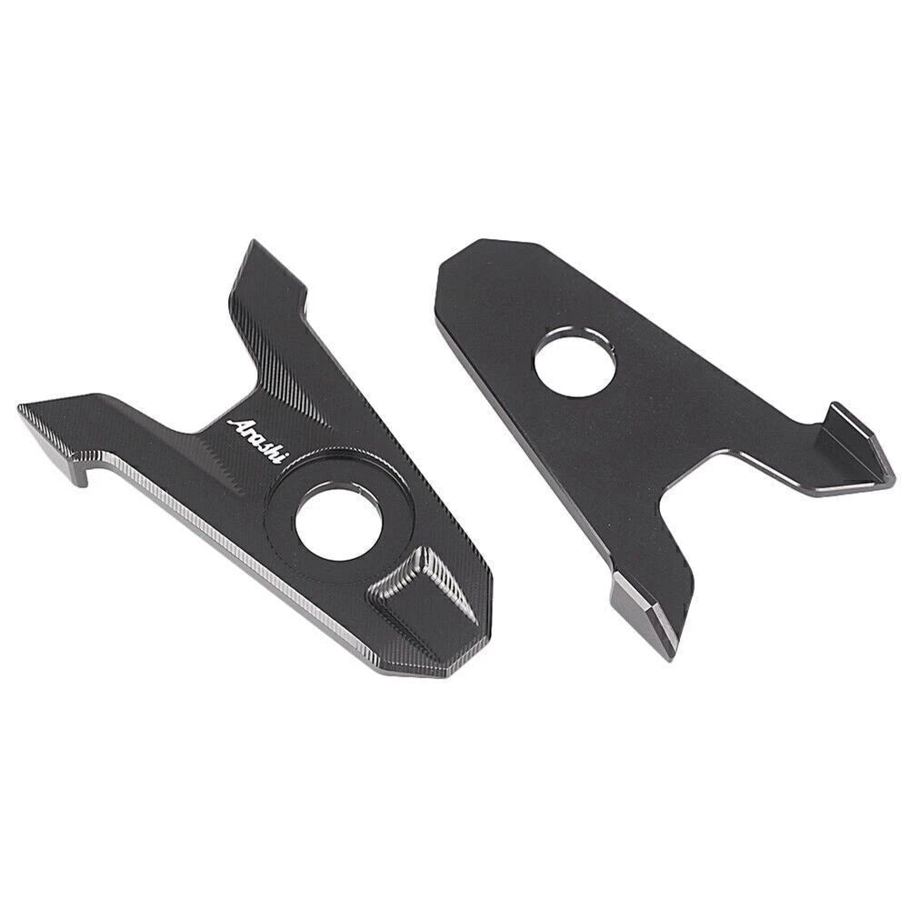 CNC Rear Axle Blocks for Kawasaki Z800 2013-2016 - Black Chain Adjusters