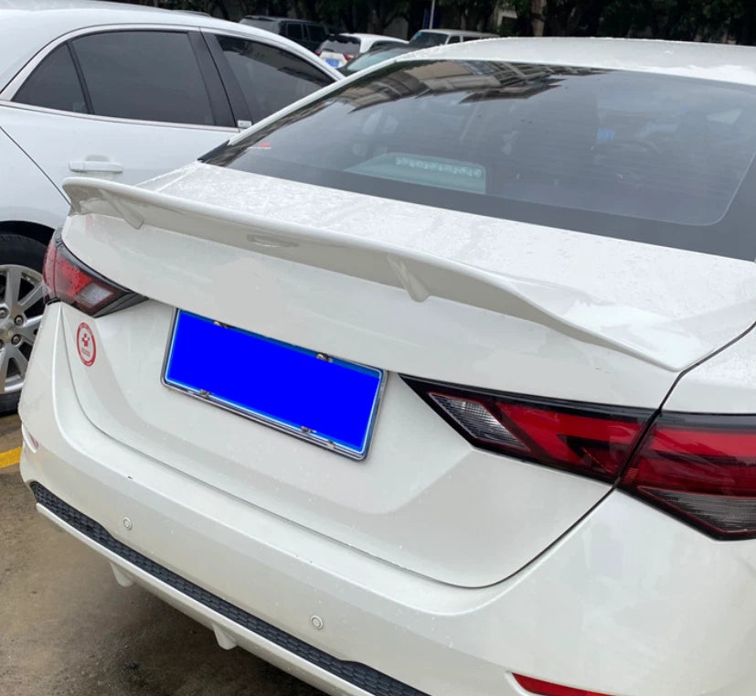ABS Pearl White Rear Spoiler Wing Lid for Nissan Sentra (2020-2024)