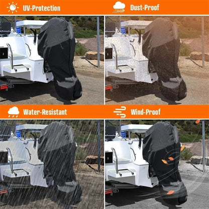 Outboard Motor Cover for 30-60HP Boat Engines Heavy Duty Canvas