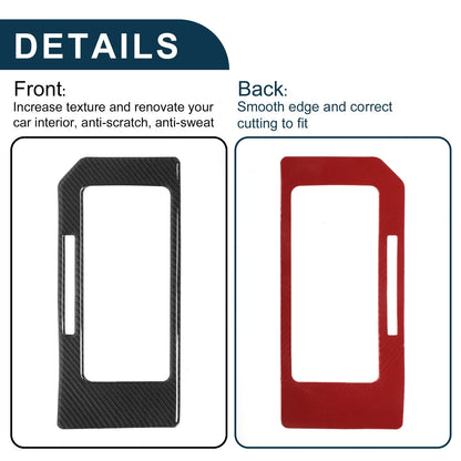 ABS Gear Shift Knob Cover Sticker for Ford F150 (2015-2020) Carbon Fiber Black