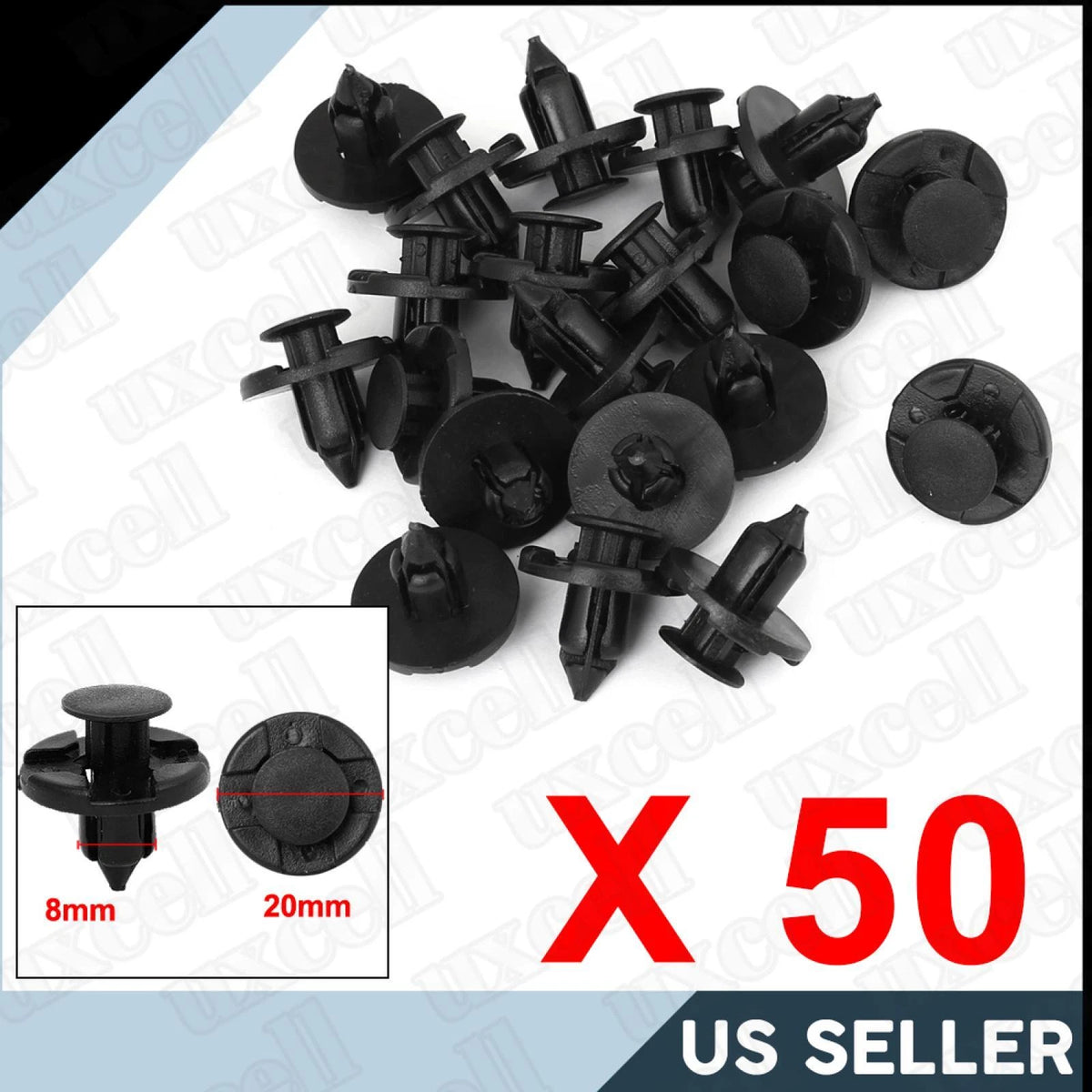 20 x Plastic Rivets Fasteners for Nissan Car Door Trim Fender