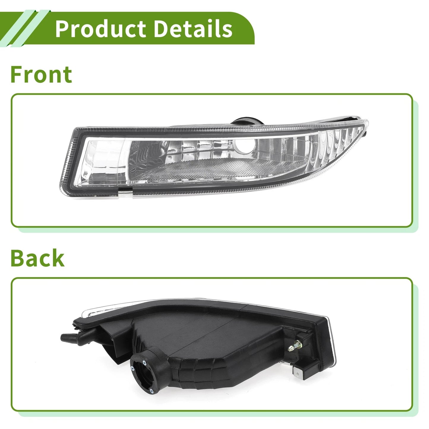 Left Fog Light Grill for Toyota Corolla (2001-2004)