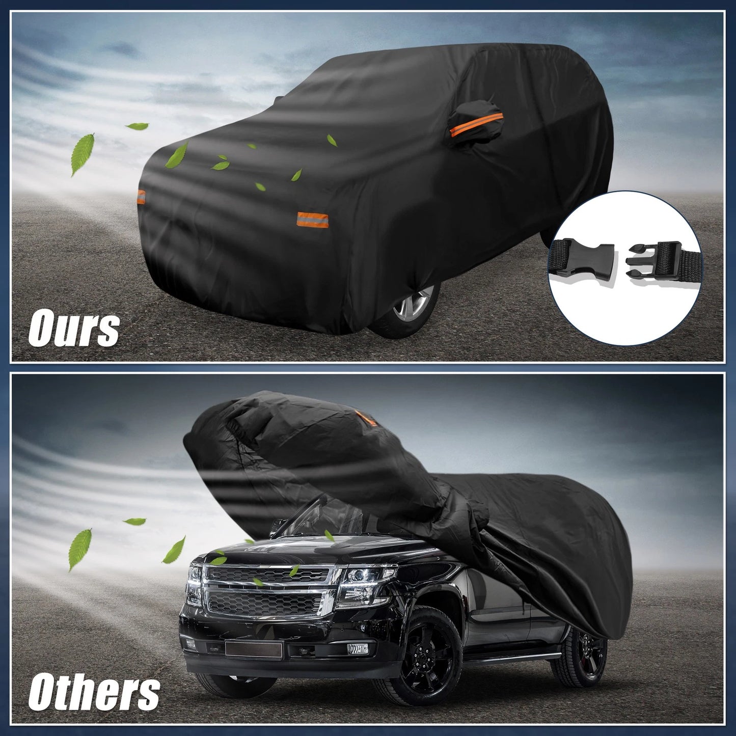 Waterproof Aluminum Film Vehicle Cover for Chevrolet Tahoe (2007 - 2020)