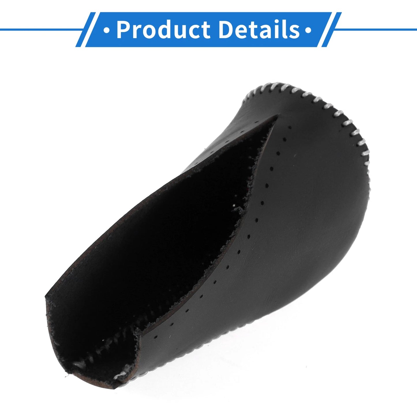 Car Gear Shift Knob Cover for Toyota RAV4 (2013-2016) - Black Gray Faux Leather