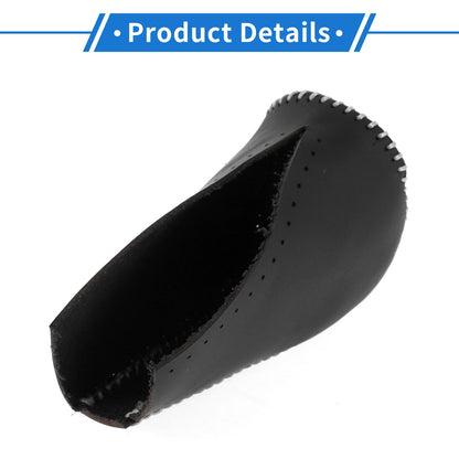 Car Gear Shift Knob Cover for Toyota RAV4 (2013-2016) - Black Gray Faux Leather