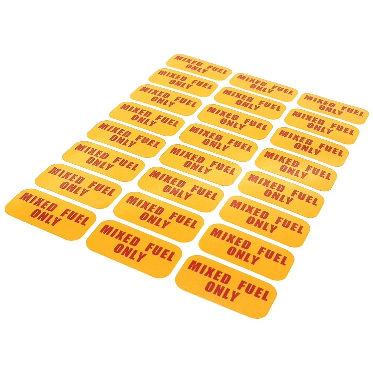 Mixed Fuel Only Sticker for Gasoline/Diesel Tank - Vinyl Decal