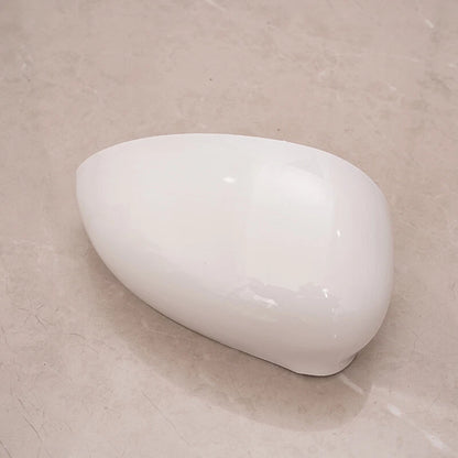 White Side Door Wing Mirror Cover Caps for Fiat 500 (2007-2023)