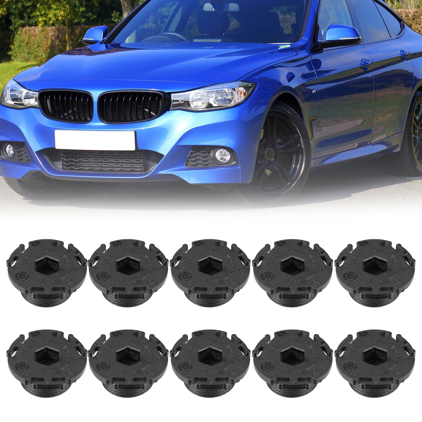 10 x ABS Engine Oil Drain Plug for BMW 320i (2013-2015)