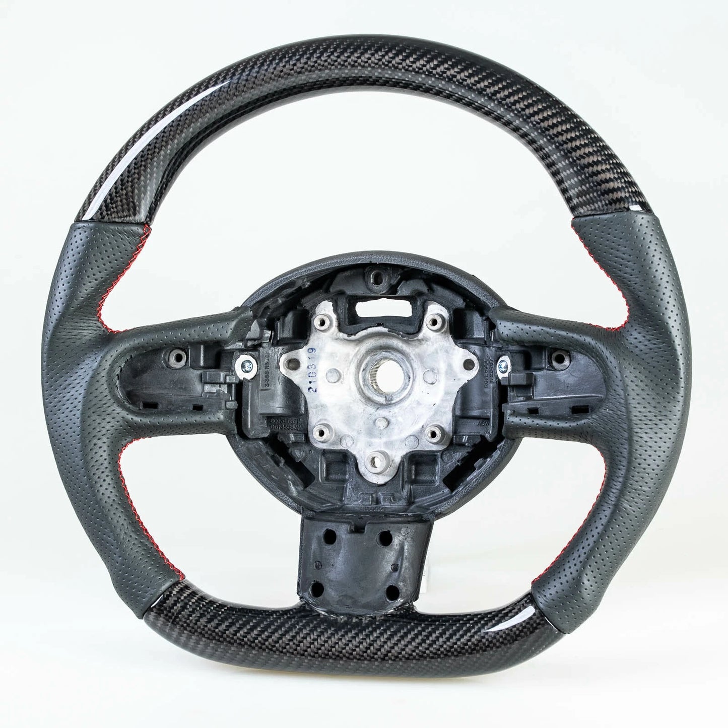 Flat Bottom Carbon Leather Steering Wheel for Mini R55 R56 R57 R58 R59 R60 R61 (2006-2019)