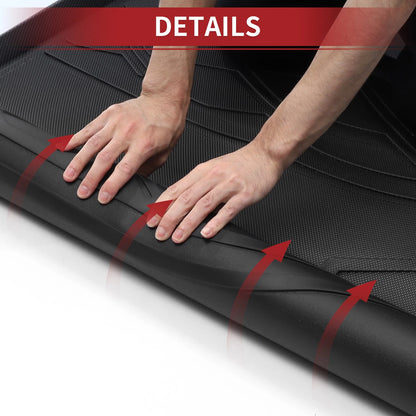 Cargo Liner Rear Trunk Mat for Hyundai Sonata (2011-2014) Diamond Pattern TPE