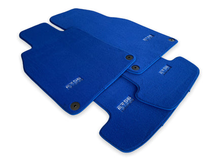 Premium Blue Carpet Floor Mats for Porsche 911 991 (2012-2016)