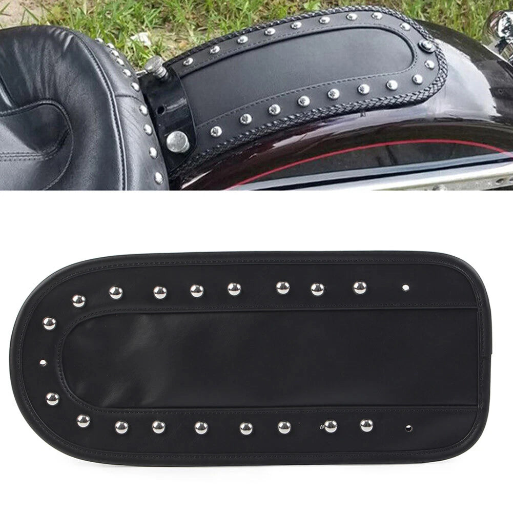 Rear Fender Bib Solo Seat for Harley Heritage Softail 2006-2017 Black PU Leather