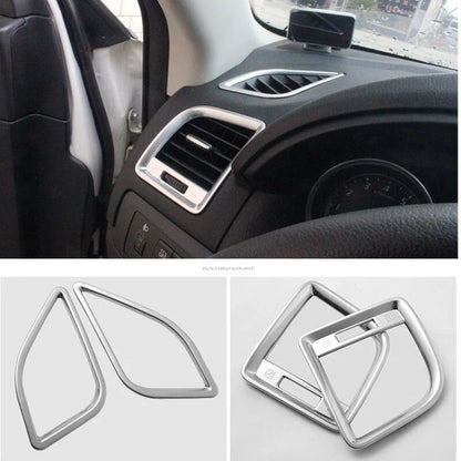 Chrome Side Dashboard Air Outlet Vent Cover Trim Fit For Mazda CX-5 2012-2015