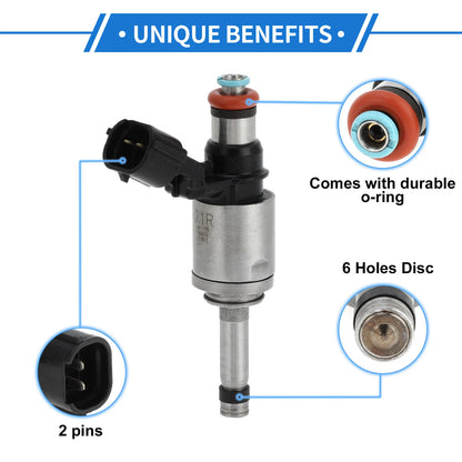 Fuel Injector for Nissan Juke Qashqai 1.2 DIG-T (2010-2019) 1 Pc Black