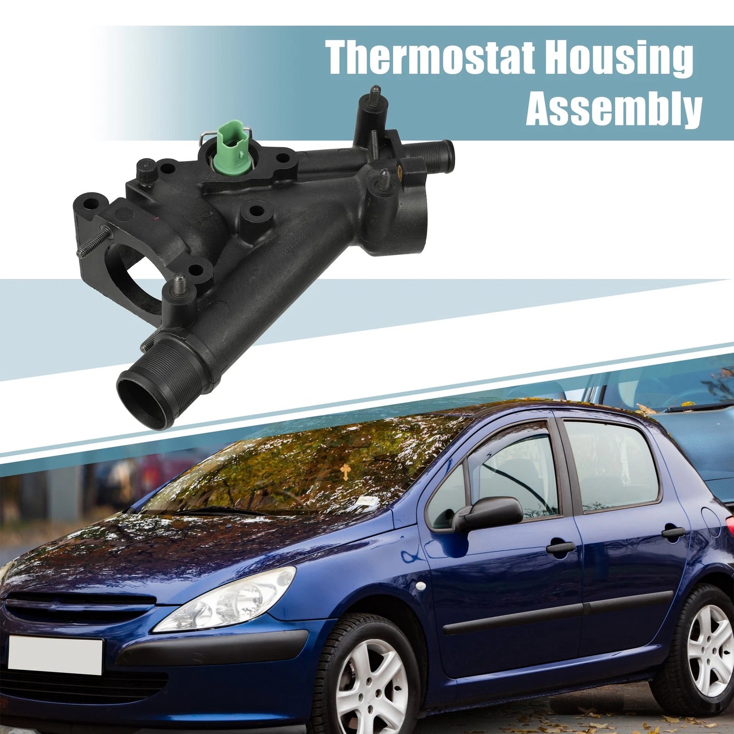 Coolant Thermostat Housing Assembly for Peugeot 307 (2005-2008)
