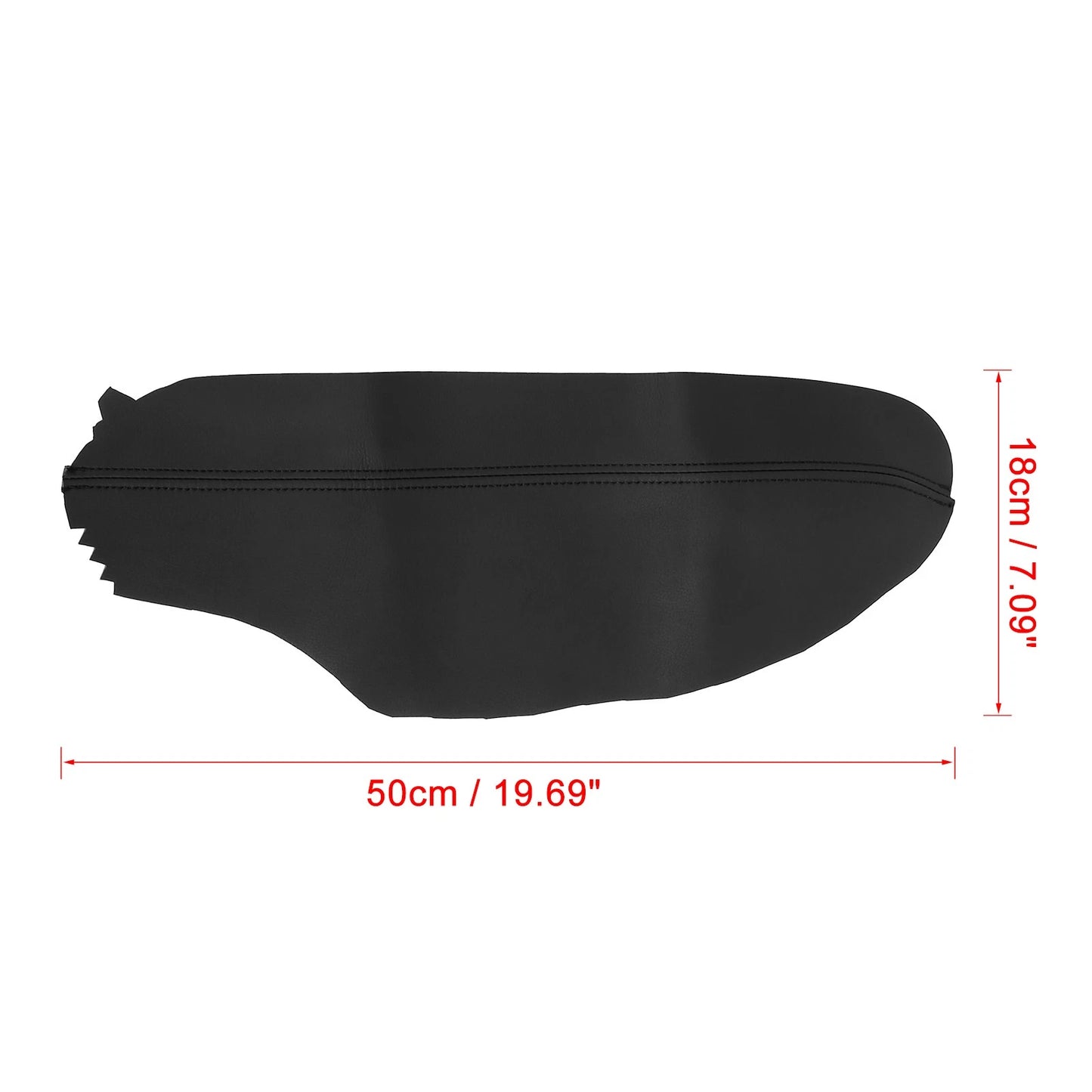 Black Microfiber Leather Door Panel Armrest Covers for Honda Accord (2008-2012)
