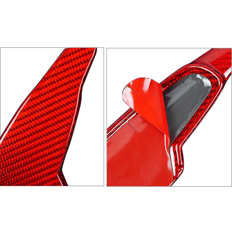 Red Steering Wheel Shift Paddle Cover Trim for Chevrolet Corvette (2020-2022)