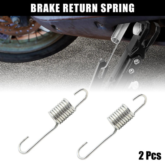 2pc 8cm Silver Tone Metal Motorcycle Brake Pedal Return Spring for Honda CG125