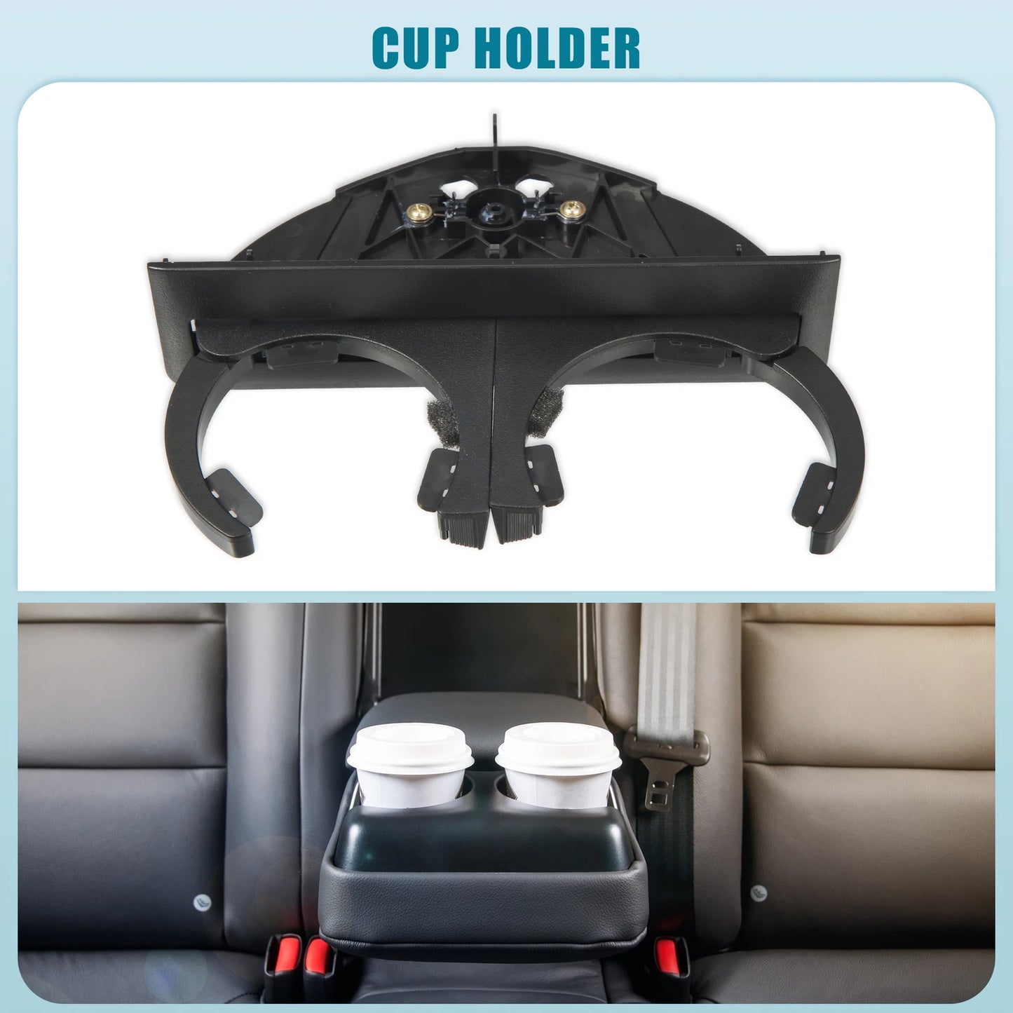 Rear Cup Holder Insert for BMW E39 525i (1996-2003)