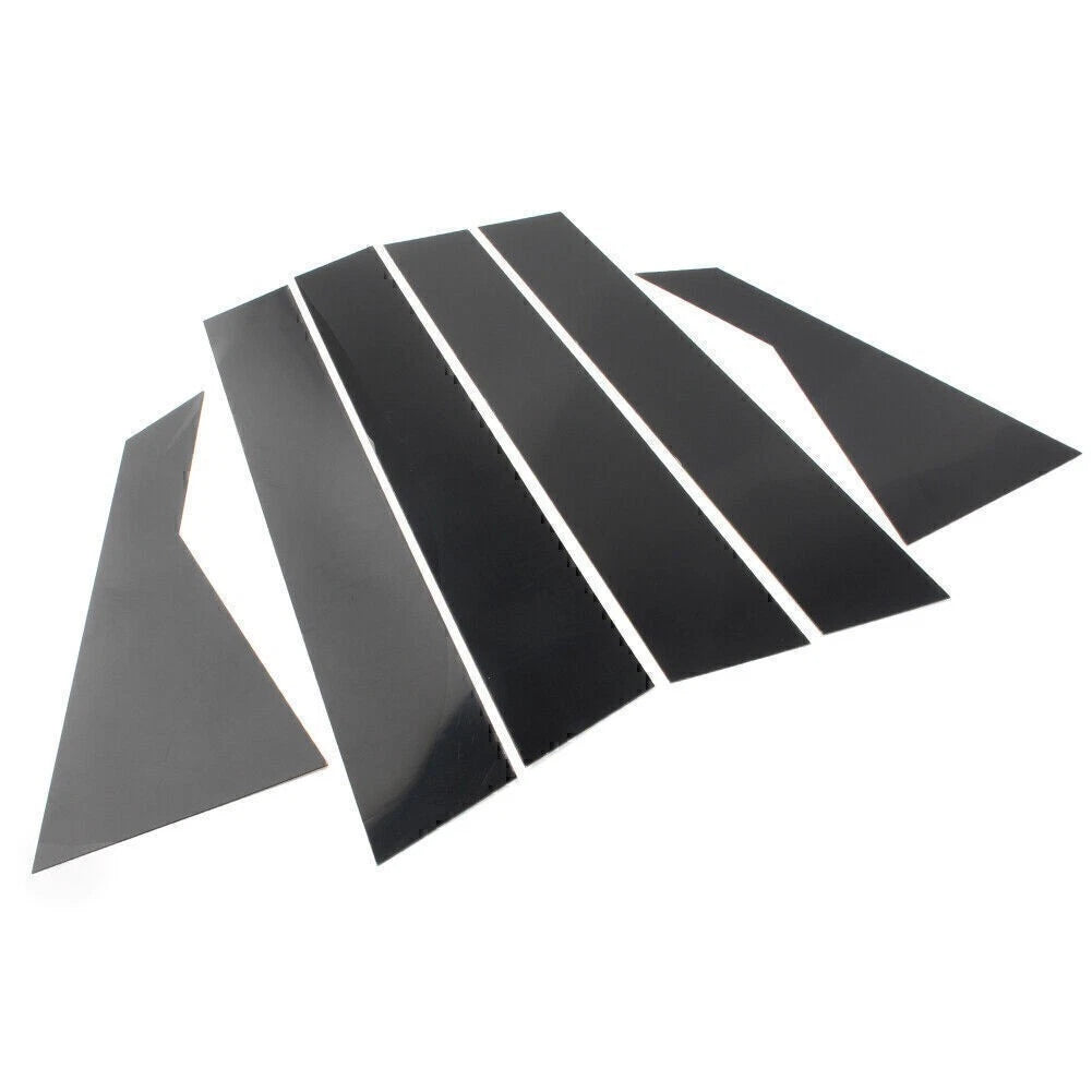 6 x Black Door Window Trim Covers for Kia Forte (2019-2024) Sedan