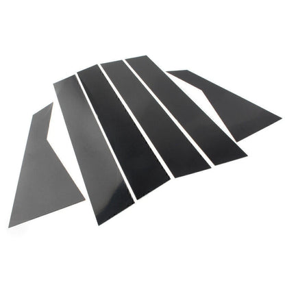 6 x Black Door Window Trim Covers for Kia Forte (2019-2024) Sedan