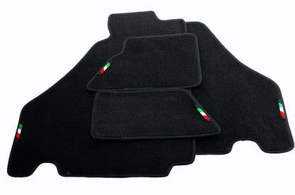 Floor Mats for Ferrari F430 2004-2009 Black Tailored Carpets with Emblem