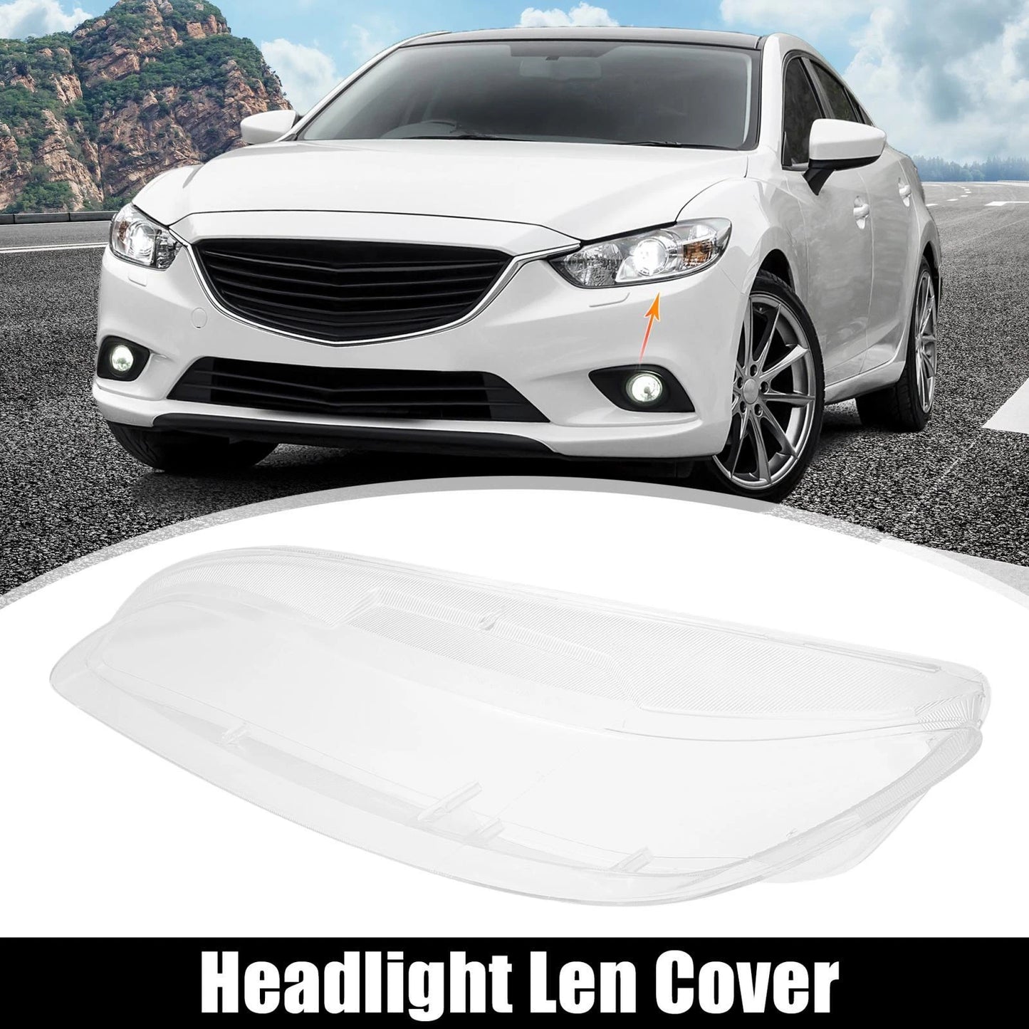 Clear Front Headlight Lens Cover for Mazda 6 (2003-2007) Left Side