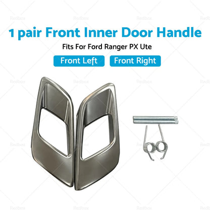 Front Inner Door Handles Dark Chrome for Ford Ranger PX (2011-2023)