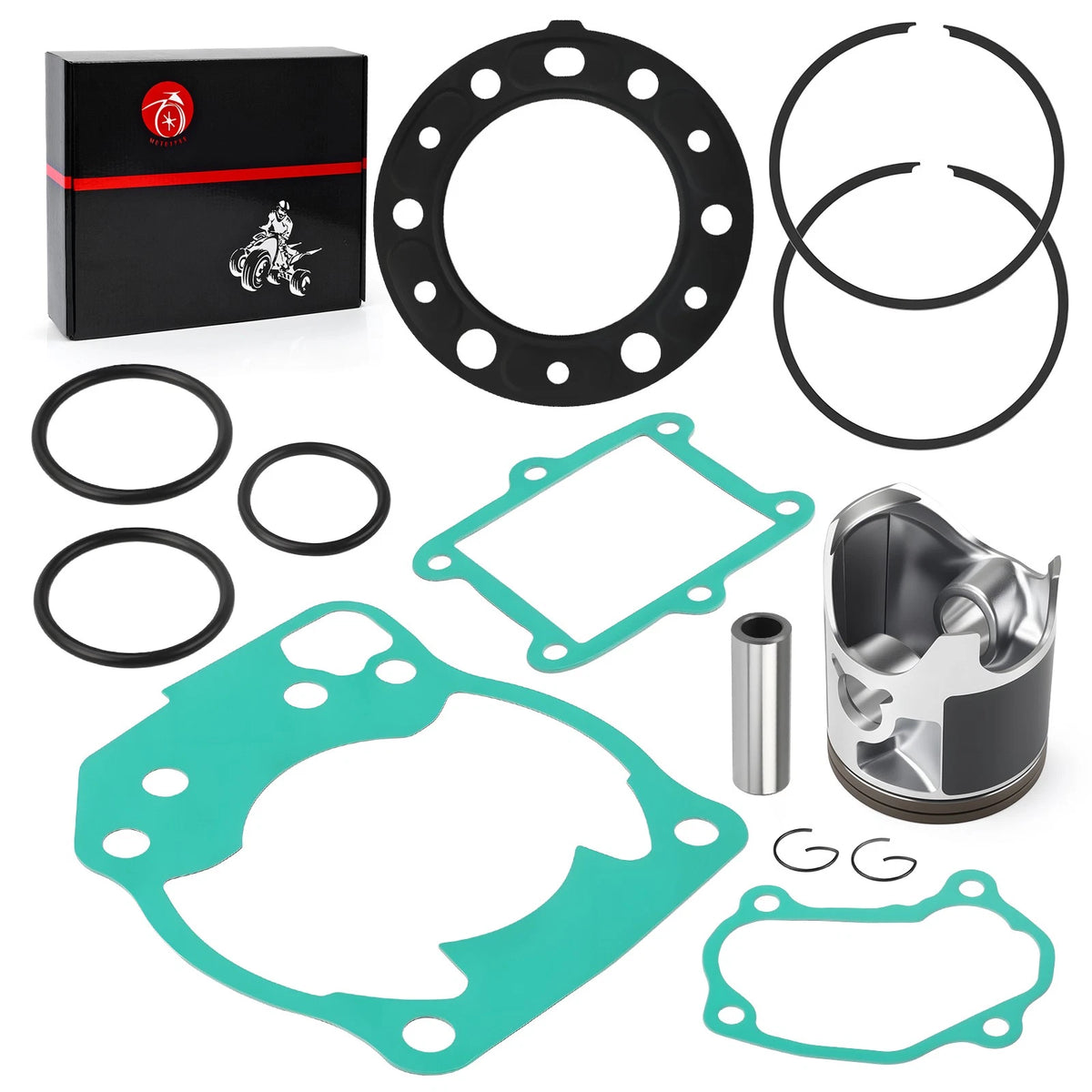 Piston Rings Gasket Kit 66.4mm Top End for Honda CR250R (1997–2001)