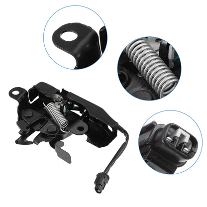 Bonnet Latch Lock Assembly for Toyota Highlander 2008-2010 Black