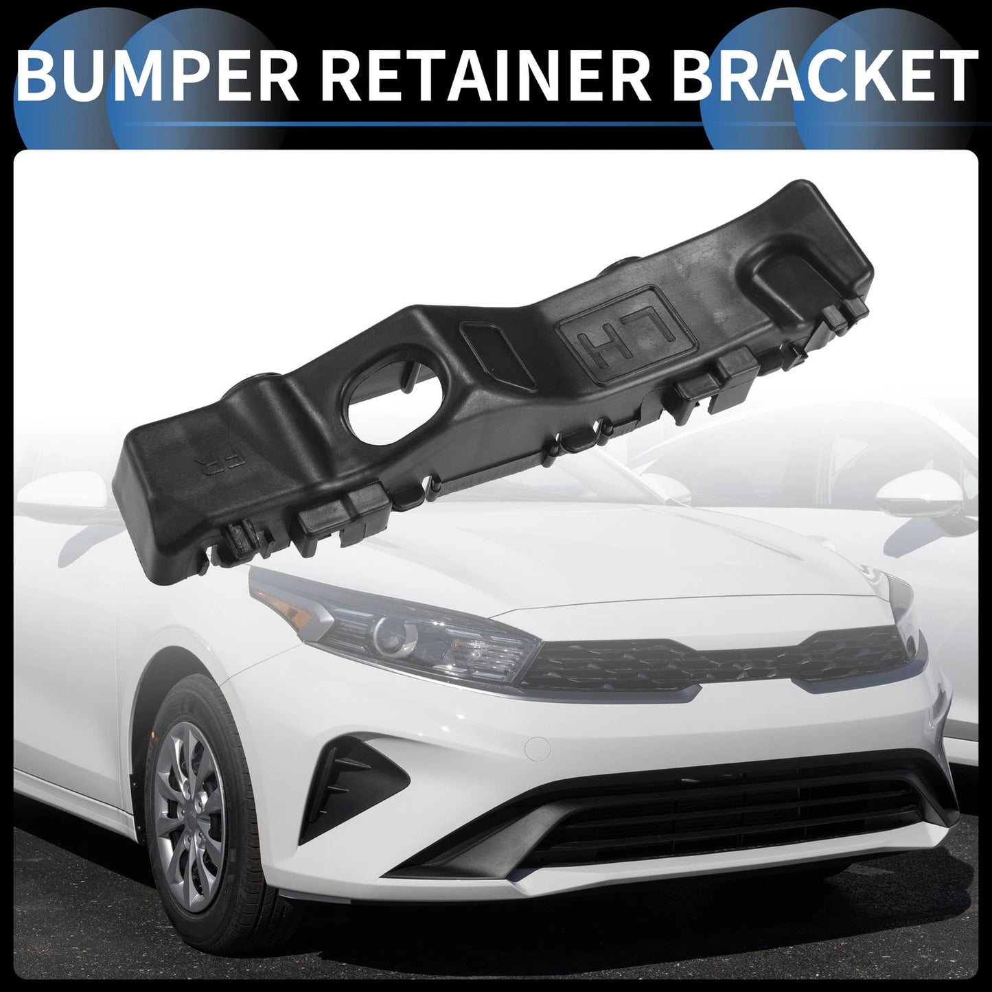 Left Front Bumper Retainer Bracket for Kia Forte (2019-2021)