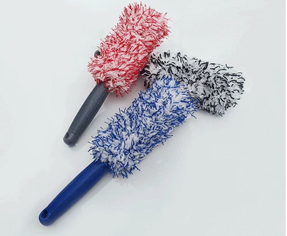Soft Bristle Wheel Cleaning Brush Tool for Car Tire Alloy - 1 PCS