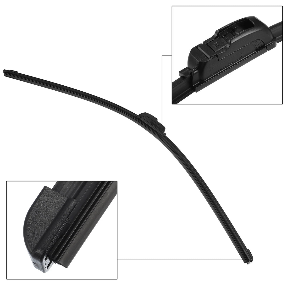 2 x Front Rear Wiper Blades Set for Toyota Aygo (2005-2014)
