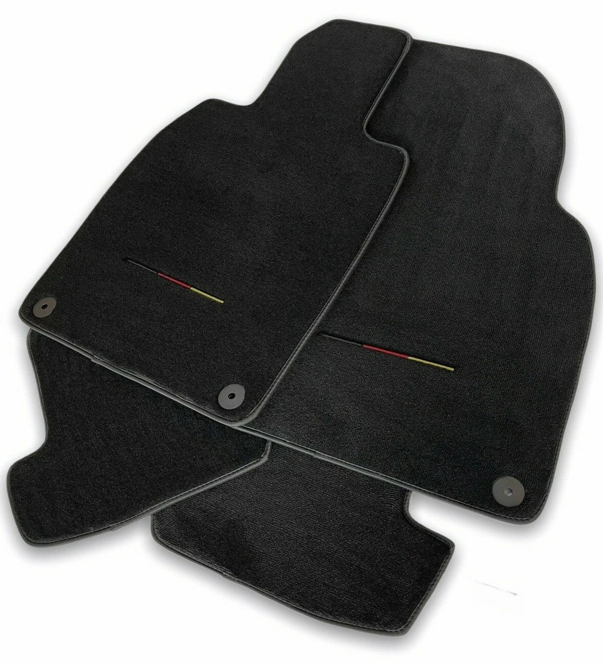 Luxury Carpet Floor Mats for Audi A8 D3 2003-2009 2 x Germany Flag Design