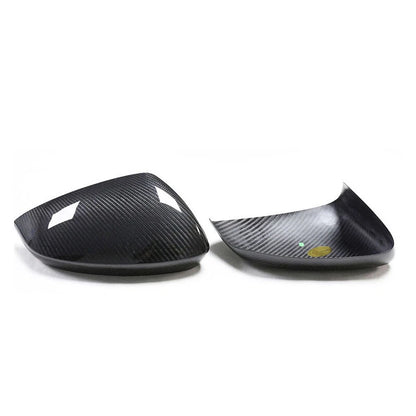 Carbon Fiber Side Mirror Cover Caps Trim fit For Audi A3 S3 RS3 2021 2022
