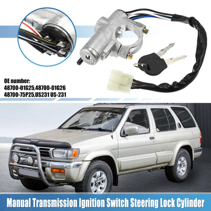 Ignition Switch Steering Lock Cylinder for Nissan D21 Pickup (1986-1997)