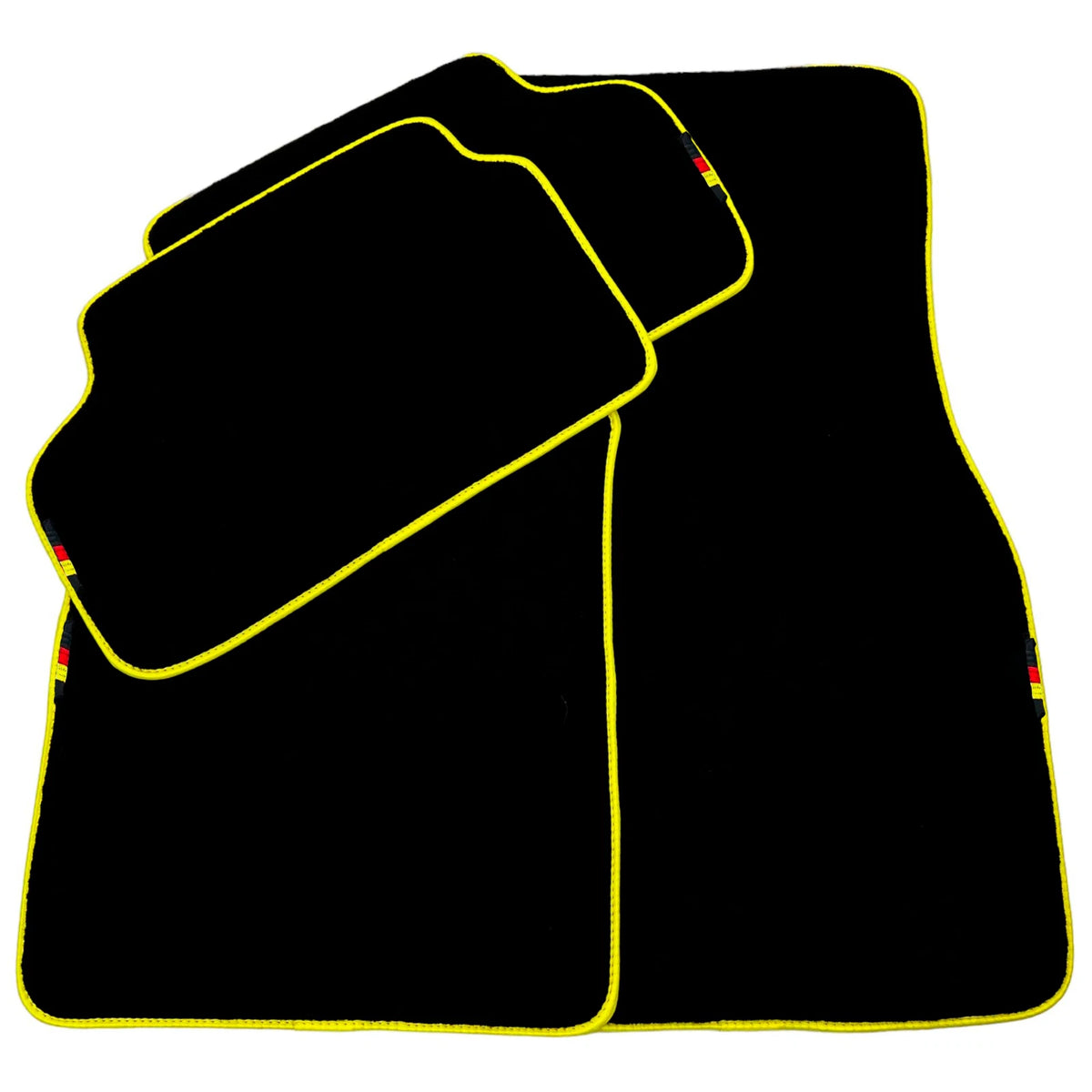 Black Floor Mats for BMW M5 E39 with Yellow Trim (1998-2003)