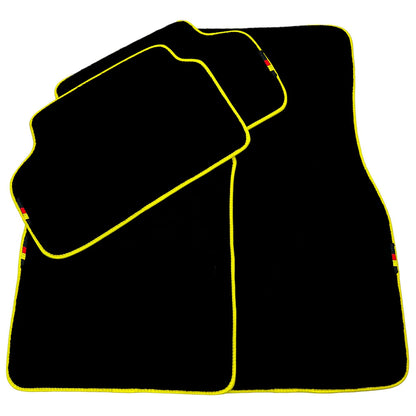 Black Floor Mats for BMW M5 E39 with Yellow Trim (1998-2003)