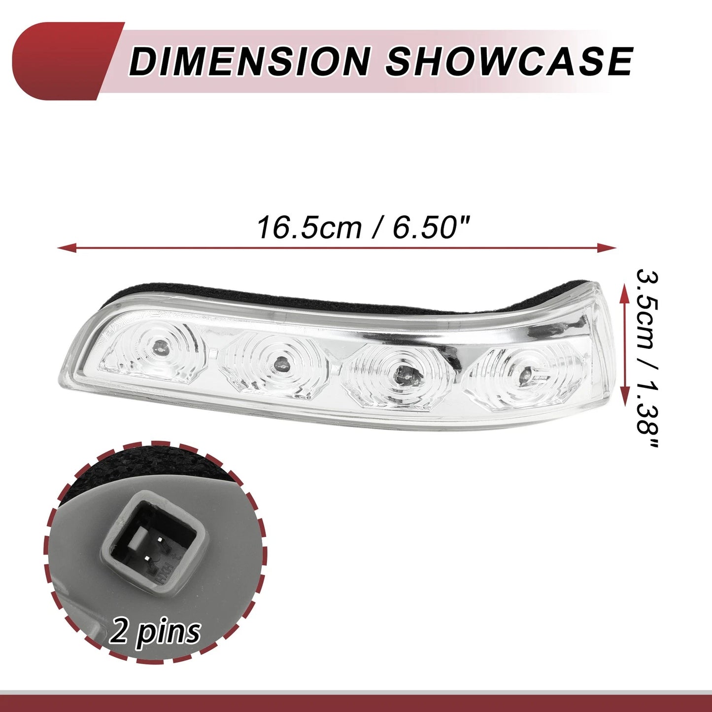 Turn Signal Light for Hyundai Elantra 2017-2020 Left Gray Clear