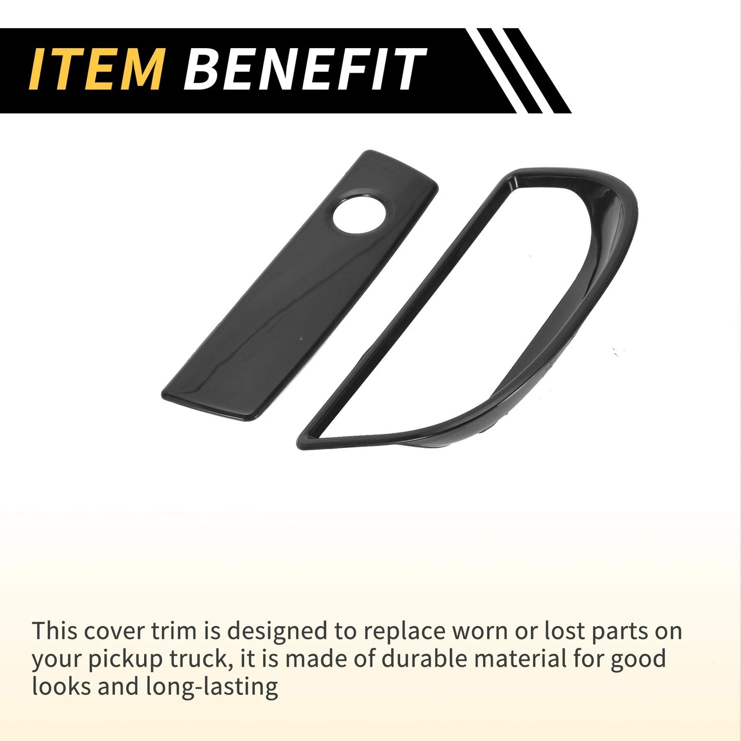 Glove Box Handle Switch Cover for Jeep Wrangler JK (2007-2017) Black