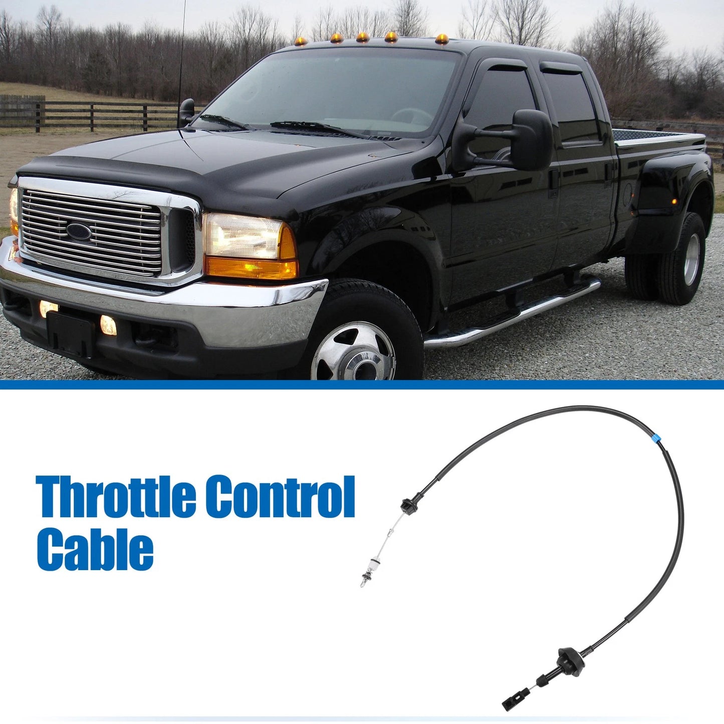 Throttle Body Accelerator Cable for Dodge Ram 2500 3500 (1994-1998)