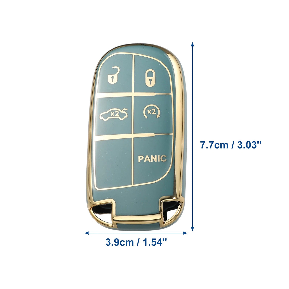TPU 5 Button Keyless Entry Remote Cover for Jeep Cherokee Compass Renegade