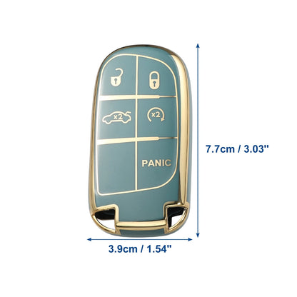 TPU 5 Button Keyless Entry Remote Cover for Jeep Cherokee Compass Renegade