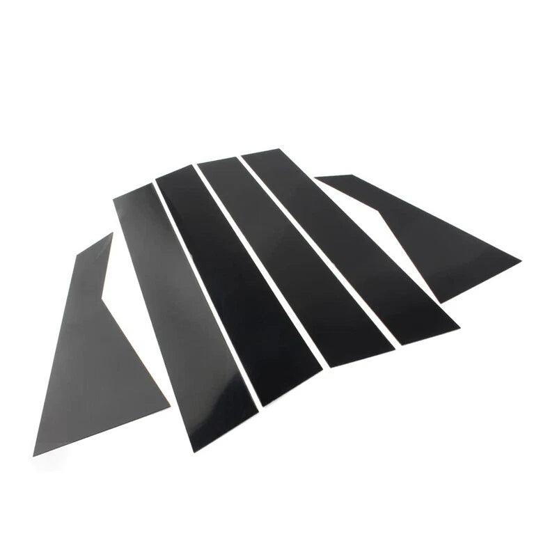 Gloss Black Door Window Pillar Post Cover Trim for Kia Forte Sedan (2019-2023)