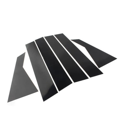 Gloss Black Door Window Pillar Post Cover Trim for Kia Forte Sedan (2019-2023)